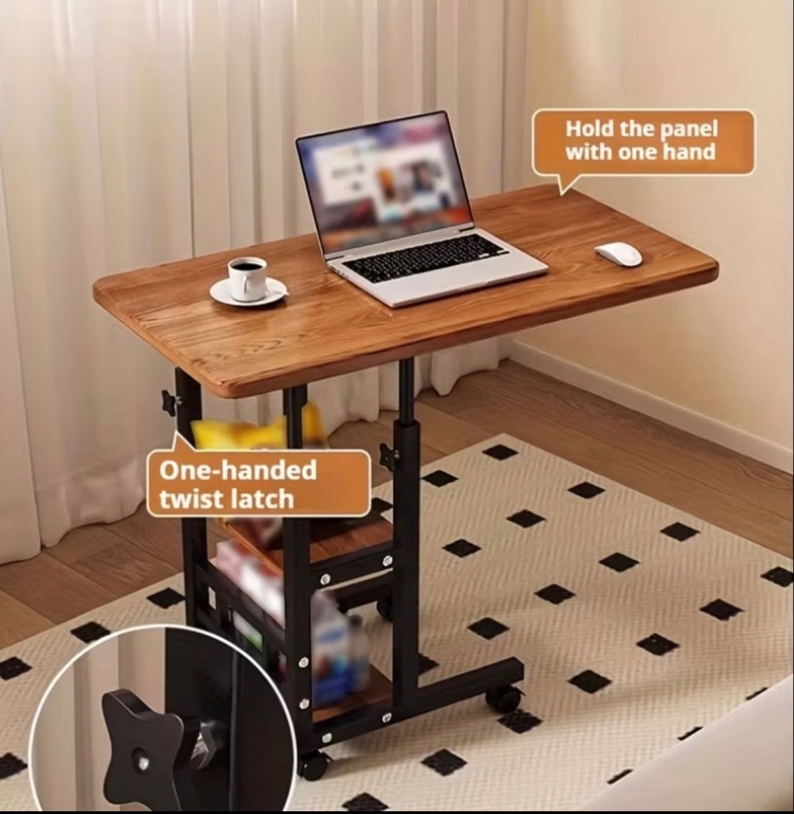 Rolling Table w/Shelves