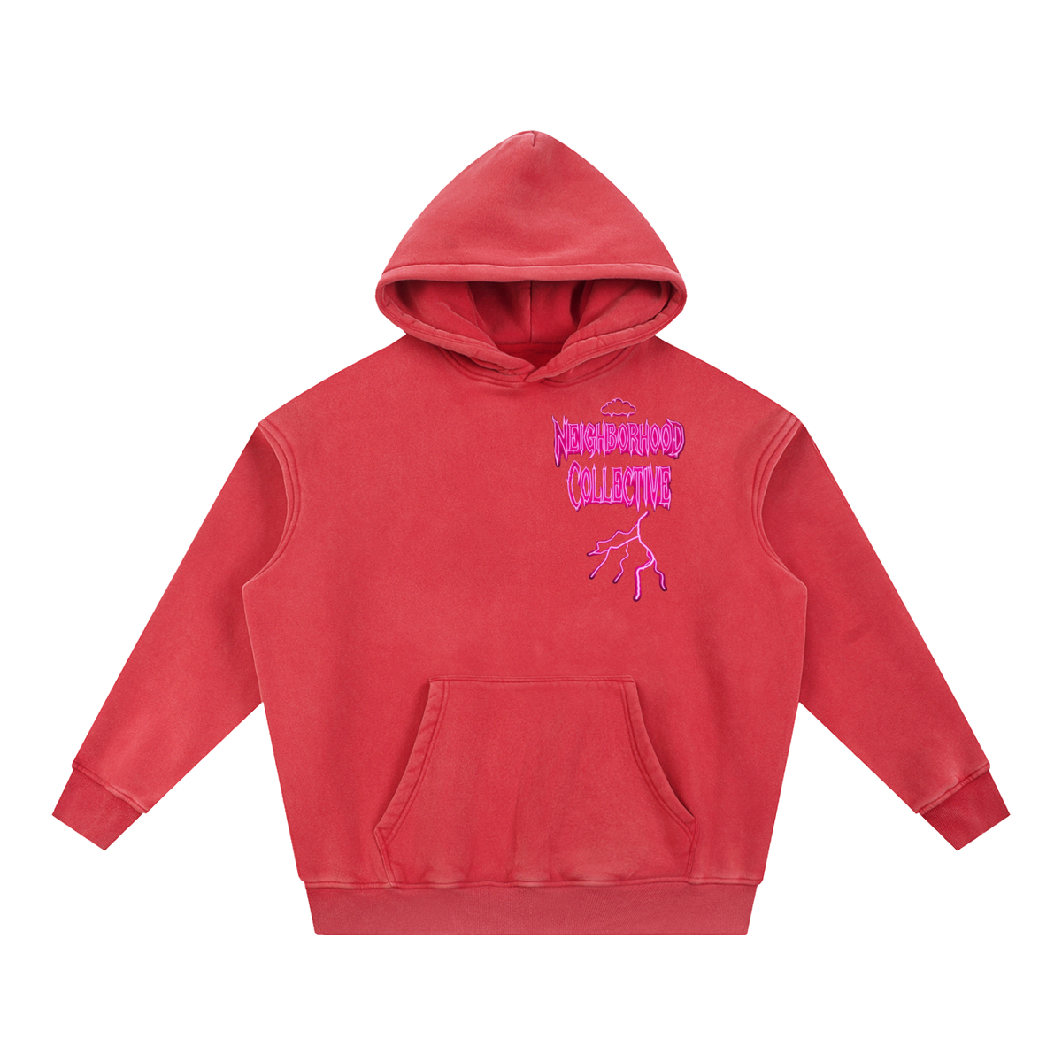 Neighborhood Collection Storm Cloud Sweater Snow Wash Hoodie