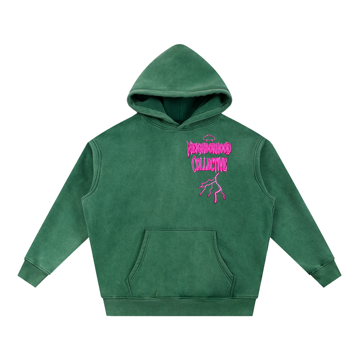 Neighborhood Collection Storm Cloud Sweater Snow Wash Hoodie