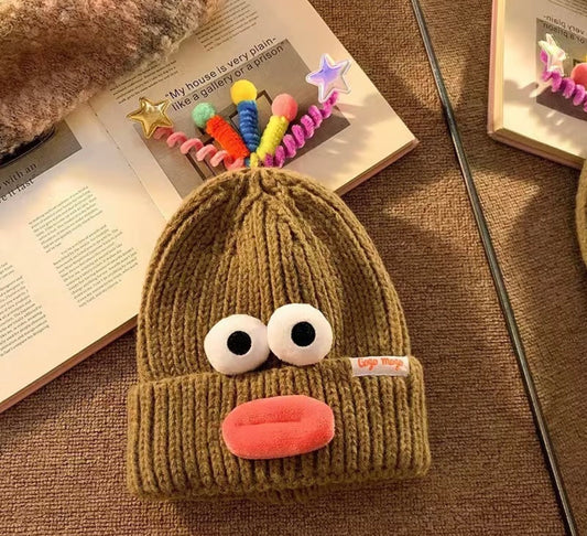 Doodle Face Winter Hat