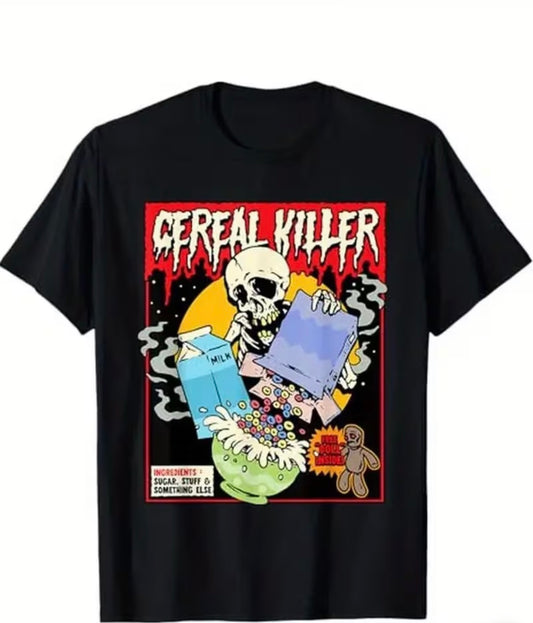 Cereal Killer Graphic design T shirt