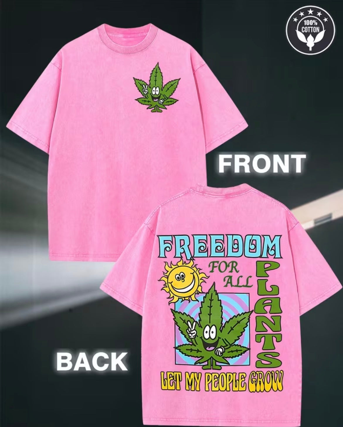 Pink 4/20 Graphic Tee