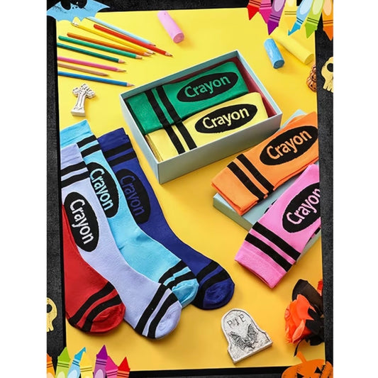 8pc Crayon Sock Set