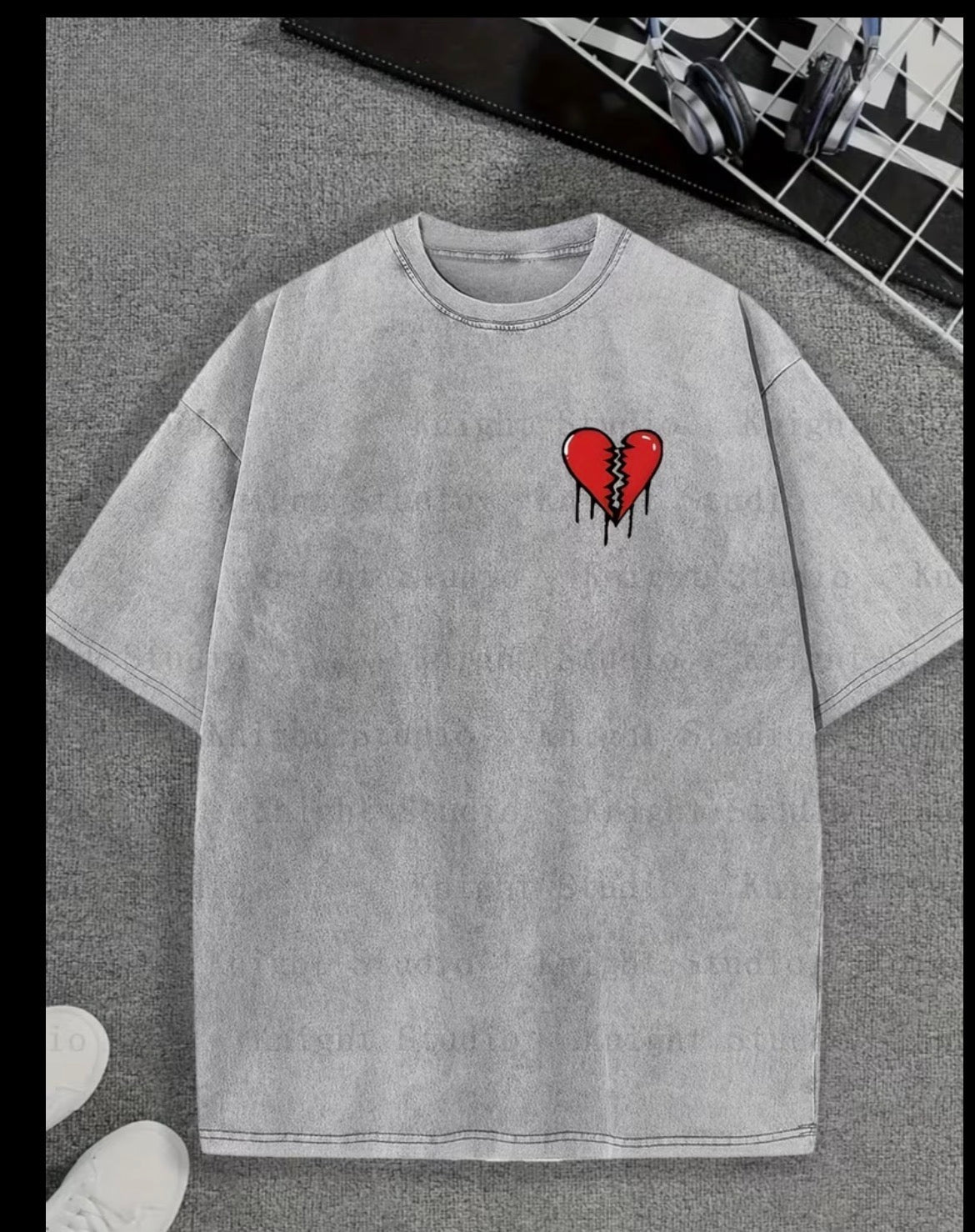 Broken Heart Washed T shirt