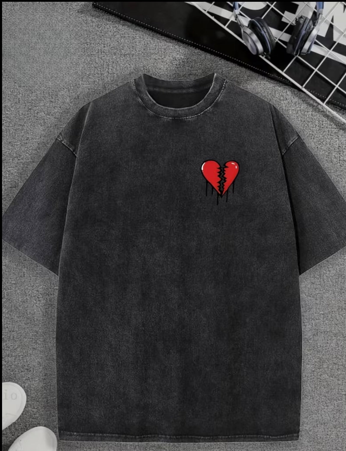 Broken Heart Washed T shirt