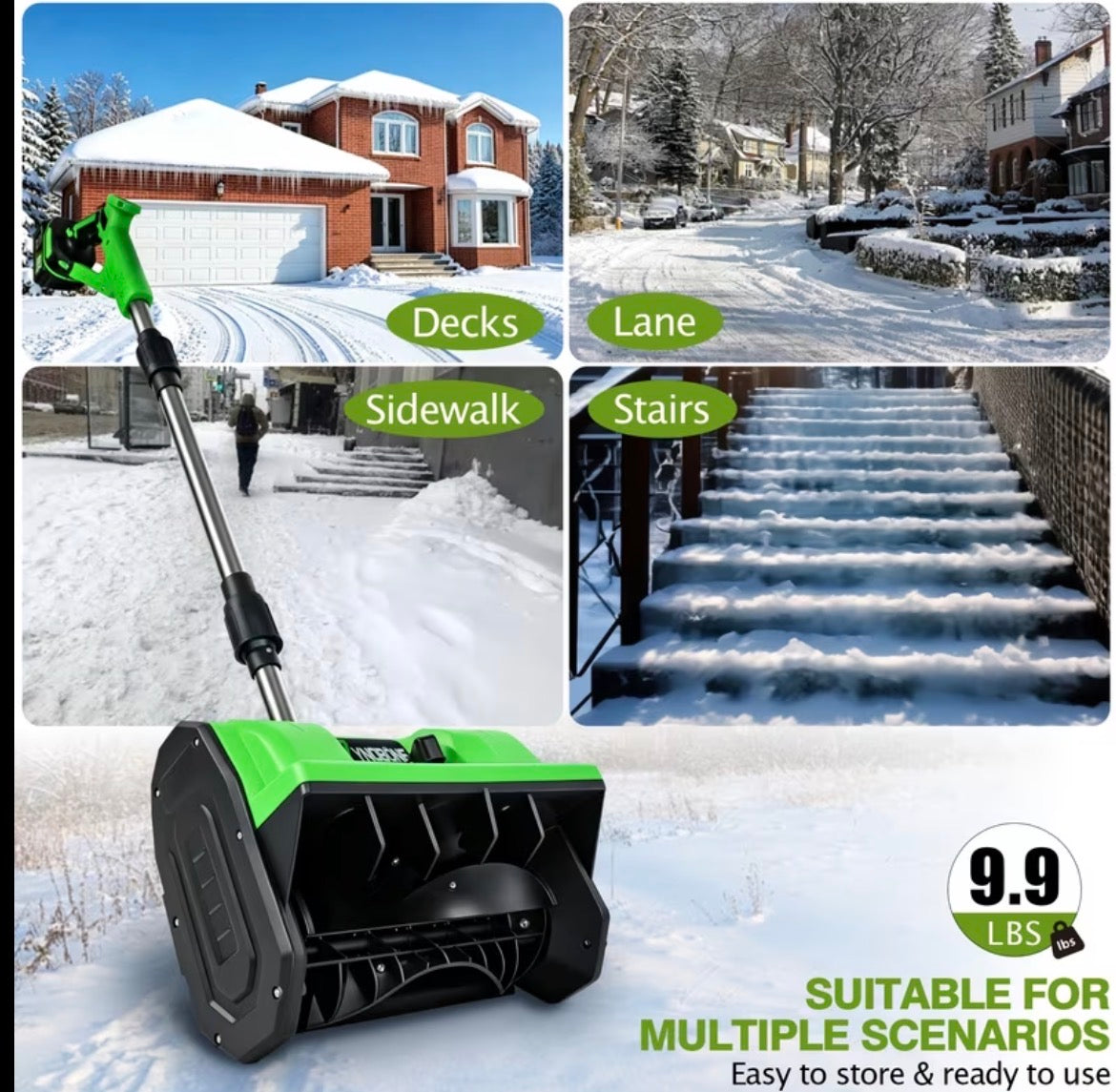 21V Battery Powered Snow Shovel