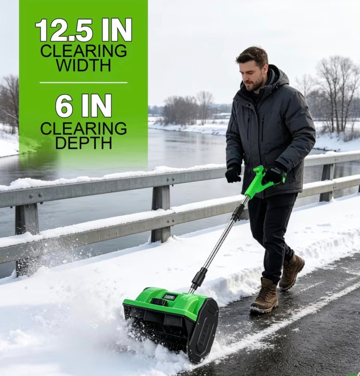 21V Battery Powered Snow Shovel