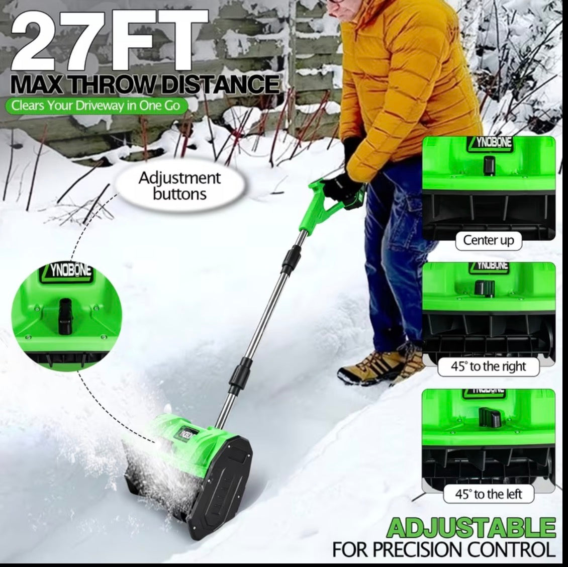 21V Battery Powered Snow Shovel