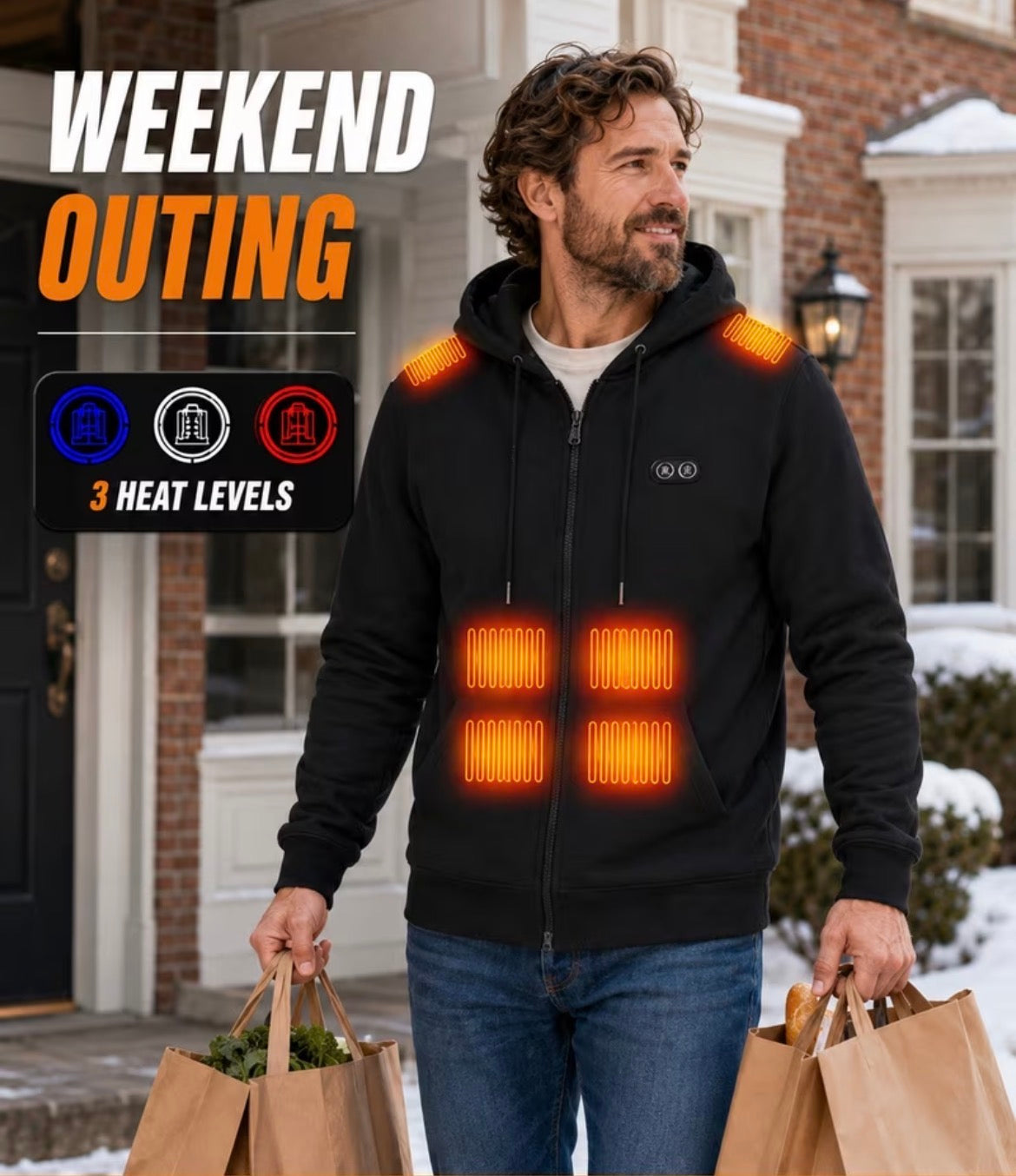 Heated Electric Powered Hoodie