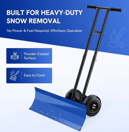 2 Wheel Heavy Duty Snow Shovel