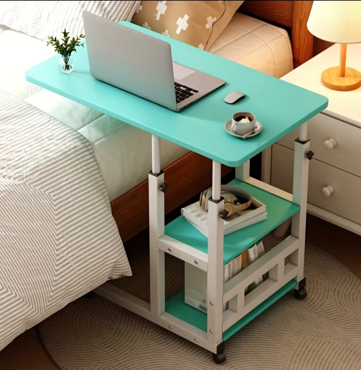 Rolling Table w/Shelves