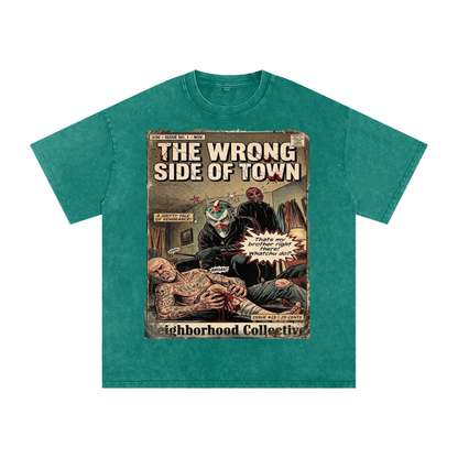 The Wrong Side of Town Neighborhood Collective Graphic T Shirt